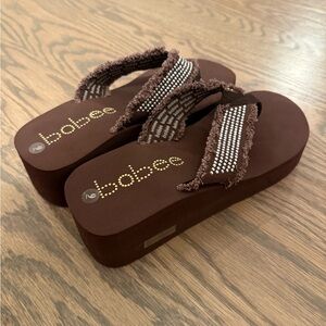 Brown Platform Sandals